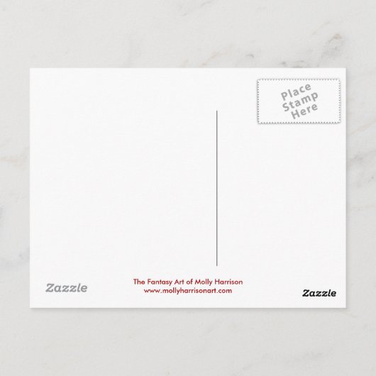 Carte postale Rose rouge (Dos)