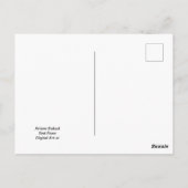 Carte Postale rose rouge, (Dos)