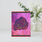 Carte postale Rose rouge (Debout devant)