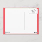 Carte Postale Rose rouge (Dos)