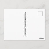 Carte postale Rose rouge (Dos)