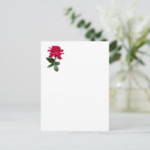 Carte Postale Rose rouge (Debout devant)