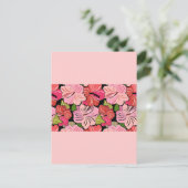Carte Postale rose rouge (Debout devant)