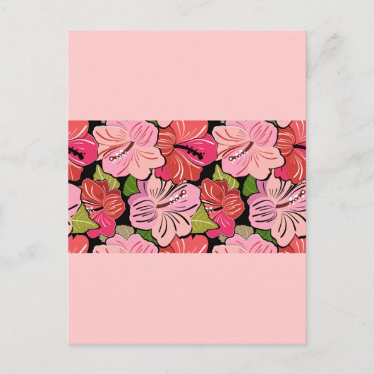 Carte Postale rose rouge (Devant)