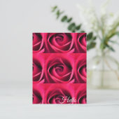 Carte Postale Rose rouge (Debout devant)