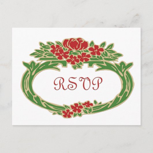 Carte postale ROSE RSVP (Devant)