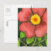 Carte postale Rose sauvage (Devant / Derrière)