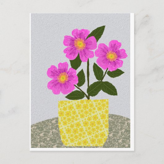 Carte postale Rose sauvage (Devant)