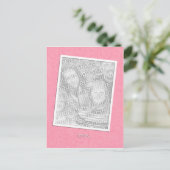 Carte Postale Rose simple (Debout devant)