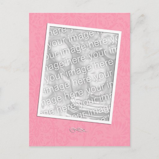 Carte Postale Rose simple (Devant)