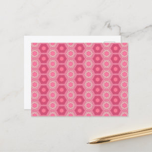 Carte postale rose sinistre Papier peint floral Y2