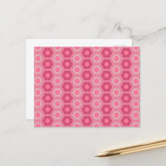 Carte postale rose sinistre Papier peint floral Y2
