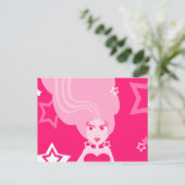 Carte postale Rose Star Girl (Debout devant)