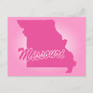 Carte postale rose State Missouri