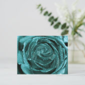 Carte Postale Rose Turquoise Imaginaire (Debout devant)