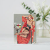 Carte Postale Rose vers le haut (Debout devant)