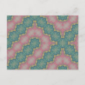 Carte postale Rose vert Design Abstrait (Devant)