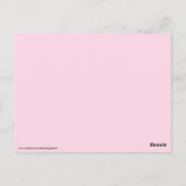 carte postale rose-vert losange pastel (Dos)