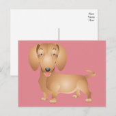 Carte postale rose vierge de Chien Chien Chien Chi (Devant / Derrière)