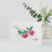 Carte postale Rose vintage (Debout devant)