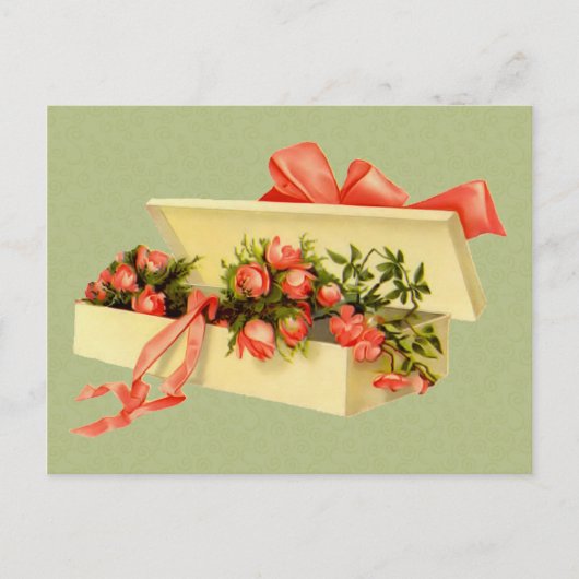 Carte postale Rose vintage (Devant)