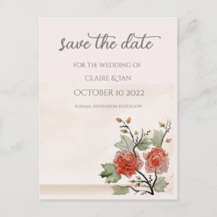 Carte Postale Rose vintage ( brouillard )