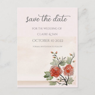 Carte Postale Rose vintage ( brouillard )