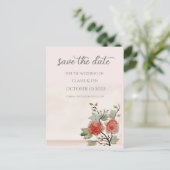 Carte Postale Rose vintage ( brouillard ) (Debout devant)