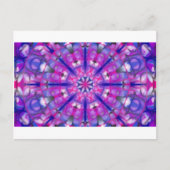 Carte Postale roseandbluemandala (Devant)