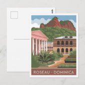 Carte Postale Roseau Dominique Vintage (Devant / Derrière)