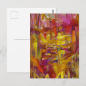 Carte Postale roseaux dans la nature couleurs vives A.I. (Devant / Derrière)