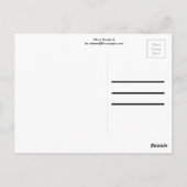 Carte Postale Rosebud blanc (Dos)