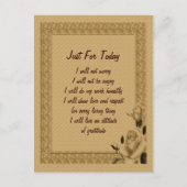 Carte Postale Rosebuds Juste Pour Aujourd'Hui Inspiration (Devant)