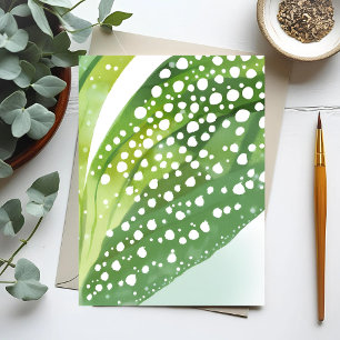 Carte Postale Rosée du matin   Aquarelle botanique moderne