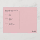 Carte Postale Rosegold MARIAGE Girly rose Parties scintillant fl (Dos)