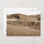 Carte Postale Roseman Bridge Winterset, Iowa (Devant / Derrière)