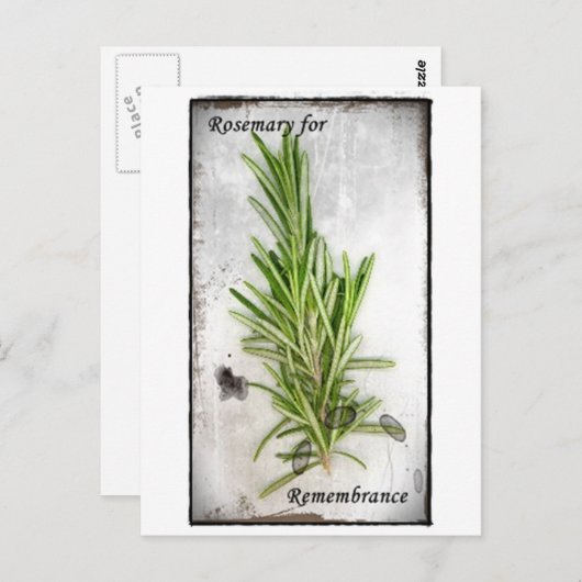 Carte Postale Rosemary (Devant / Derrière)