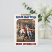 Carte Postale Rosenberg's Great East India Horse Invigorator. (Debout devant)