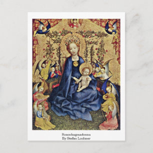 Carte Postale Rosenhagmadonna Par Stefan Lochner