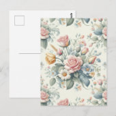 Carte Postale Roses  (Devant / Derrière)