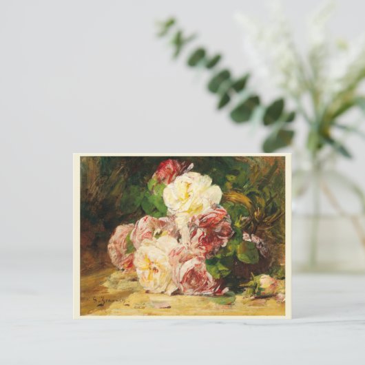 Carte Postale Roses  (Debout devant)