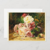 Carte Postale Roses  (Devant / Derrière)