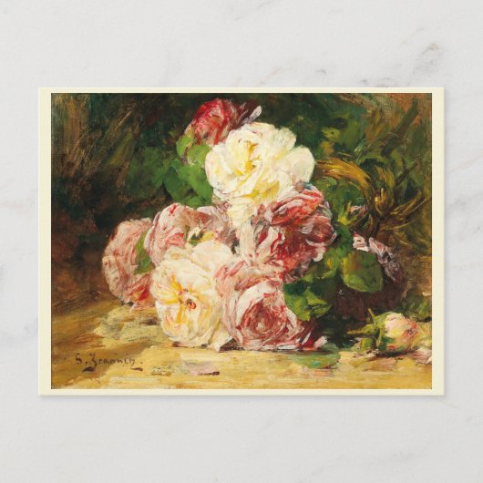 Carte Postale Roses  (Devant)
