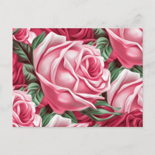 Carte Postale Roses (Devant)