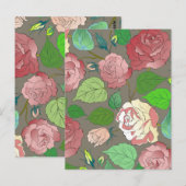 Carte Postale Roses 30 (Devant / Derrière)