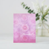 Carte Postale Roses aquarelle (Debout devant)