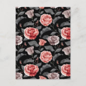 Carte Postale Roses aquarelle 15 (Devant)