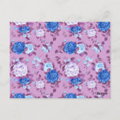 Carte Postale Roses aquarelle 18 (Dos)