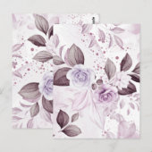 Carte Postale Roses aquarelle 2 (Devant / Derrière)