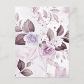 Carte Postale Roses aquarelle 2 (Devant)